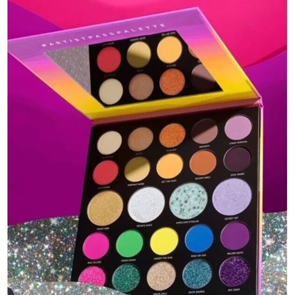 Morphe Vibrant Pink and Yellow Art Design